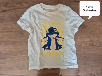 T-shirt manche courte Garçon 4 ans