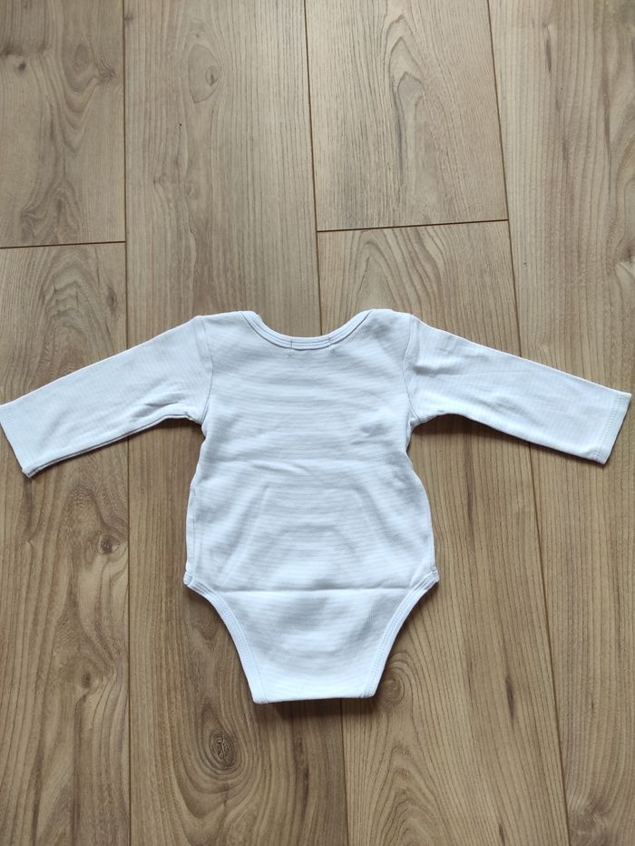 Lot 2 bodies manches longues 12 mois Mes petits cailloux - photo numéro 3