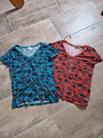 Lot 2 tee shirt cache cache neuf taille M