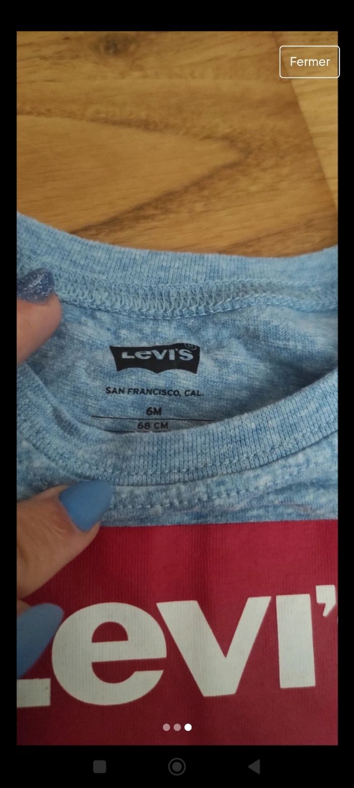 T-shirt Levi's taille 6 mois - photo numéro 2
