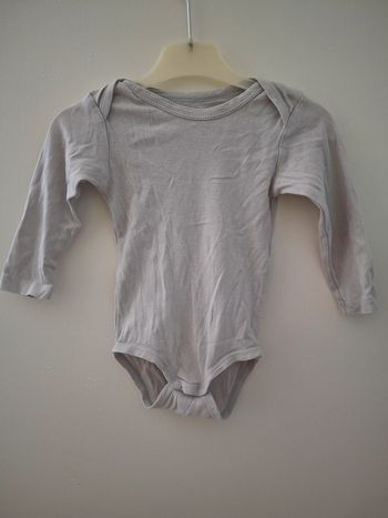 body manches longues kiabi blanc 18mois