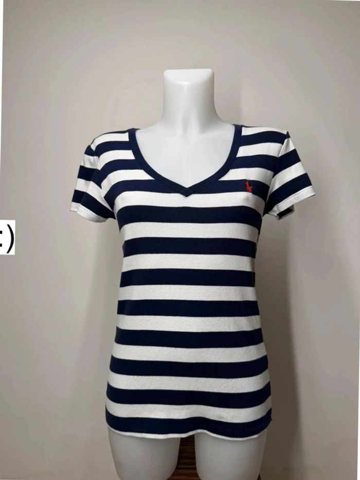 T-shirt femme Ralph Lauren Sport taille L col V