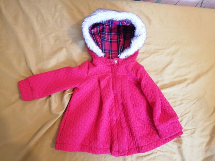 Manteau rouge 9-12 mois