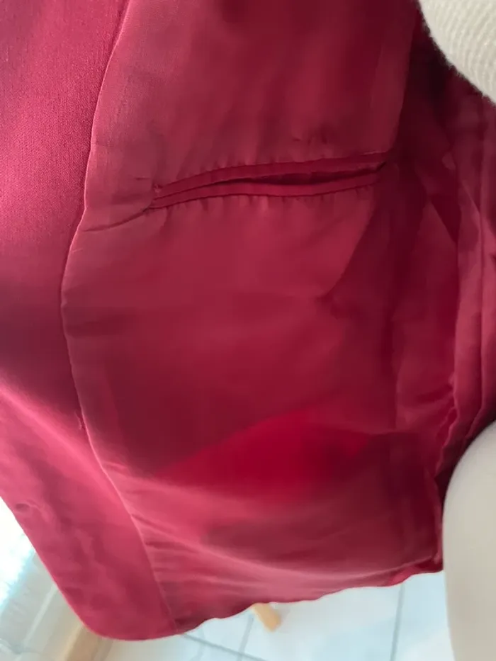Blazer homme bordeau XL - photo numéro 6