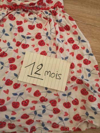Robe 12 mois pommes