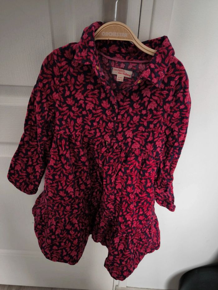 Robe fille.velours du pareil au même 4 ans - photo numéro 5