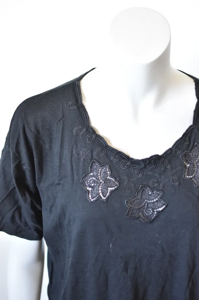 Chemise de nuit Noire - photo numéro 4