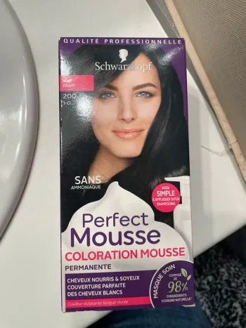 Coloration cheveux noir