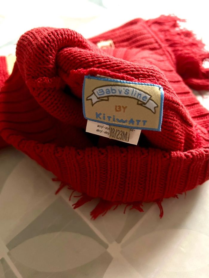 Lot bonnet + écharpe garçon - 18/23 mois - Kitiwatt - en très bon état - photo numéro 3
