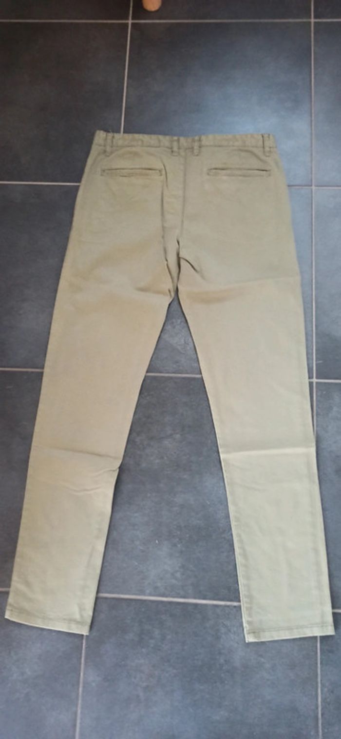 Pantalon Toile beige 44 slim - photo numéro 3