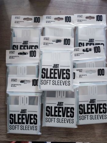Lot de 10 Paquets de 100 sleeves 