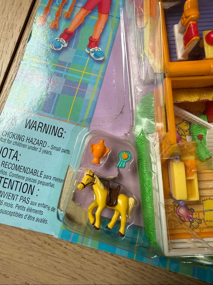Polly Pocket Pony Ride 1998 – Complet -Action Park – Neuf sous blister RARE - photo numéro 9