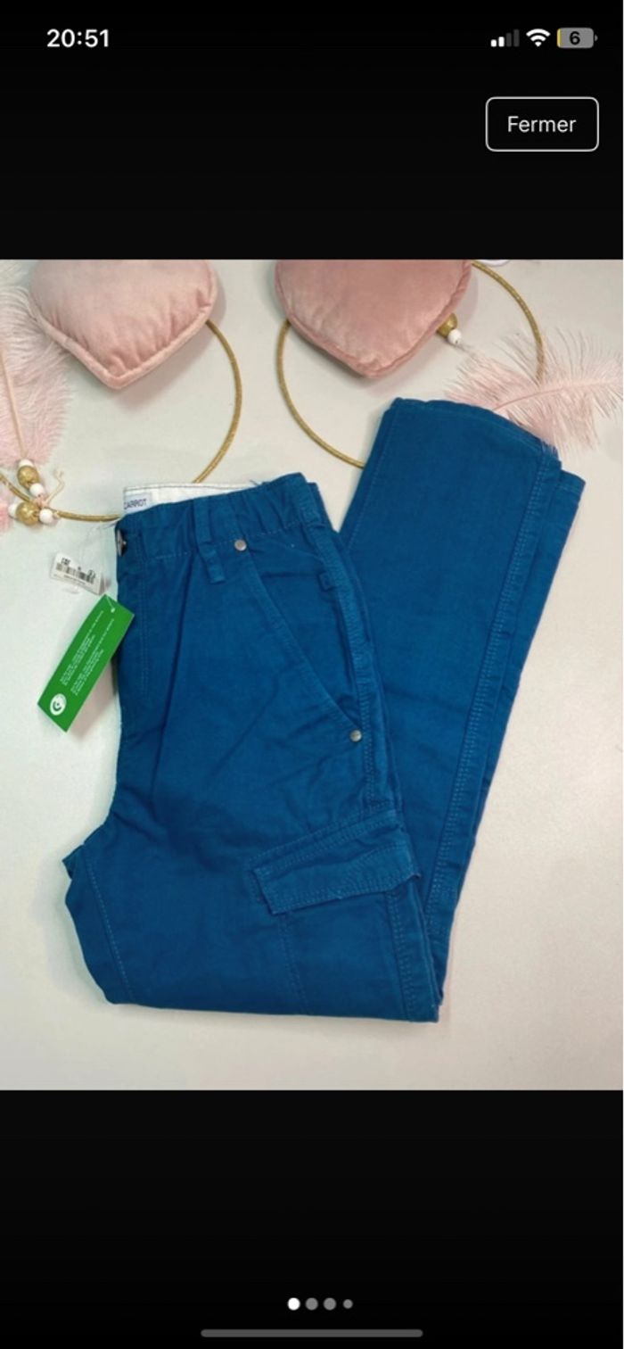 Jeans cargo garçon - neuf - Okaïdi - Taille 8 ans