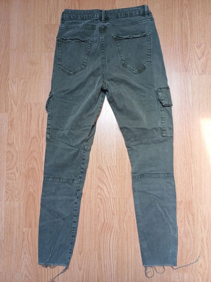 Pantalon style jean kaki - photo numéro 6