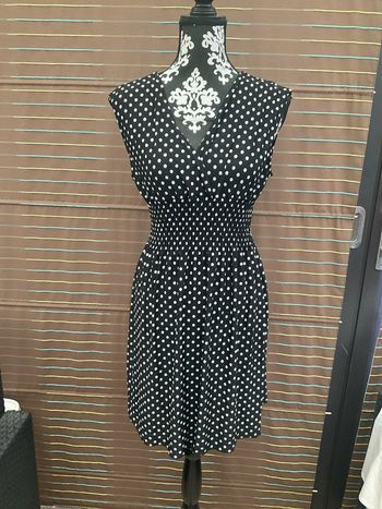 Robe noire à pois blanc neuve xl/ xxl neuve (n°9)