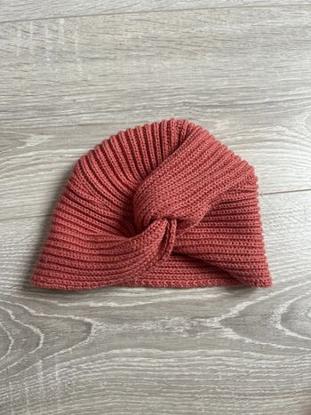 Turban laine terracotta 1/3 mois