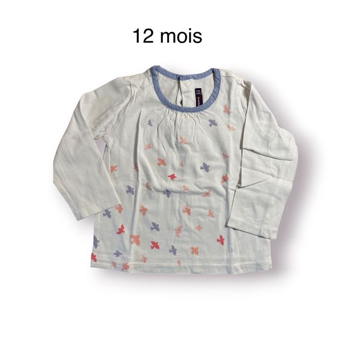 Sergent Major T-shirt manches longues hirondelle Taille 12 mois