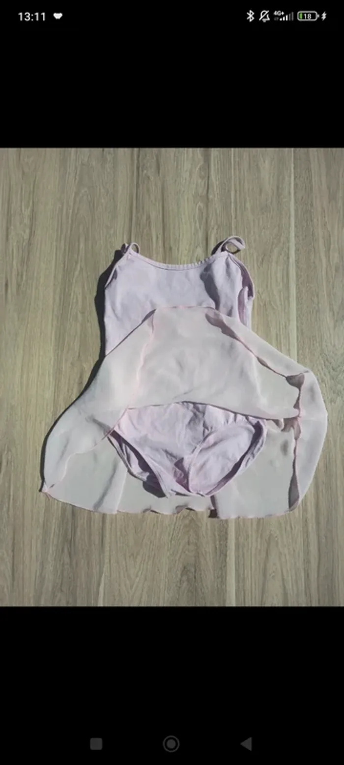 Justaucorps rose pâle 10 ans - photo numéro 2