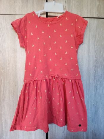 Robe été Saumon & doré Esprit de 6 a 7 ans