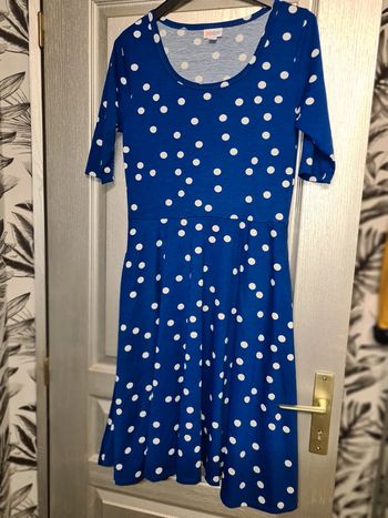 Robe à pois bleue taille L lularose