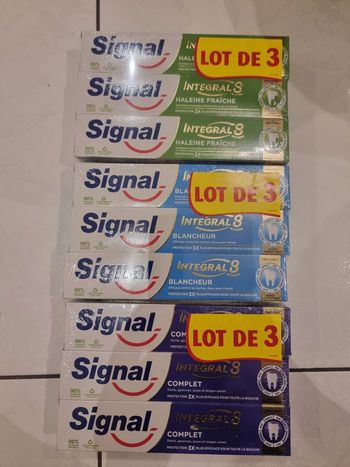 Dentifrice signal 