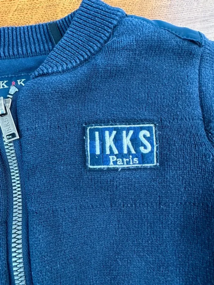 Gilet IKKS blue marine épais 3 ans - photo numéro 5