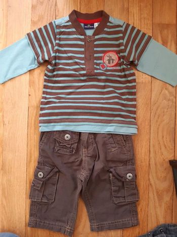 Ensemble marron garcon 6 Mois