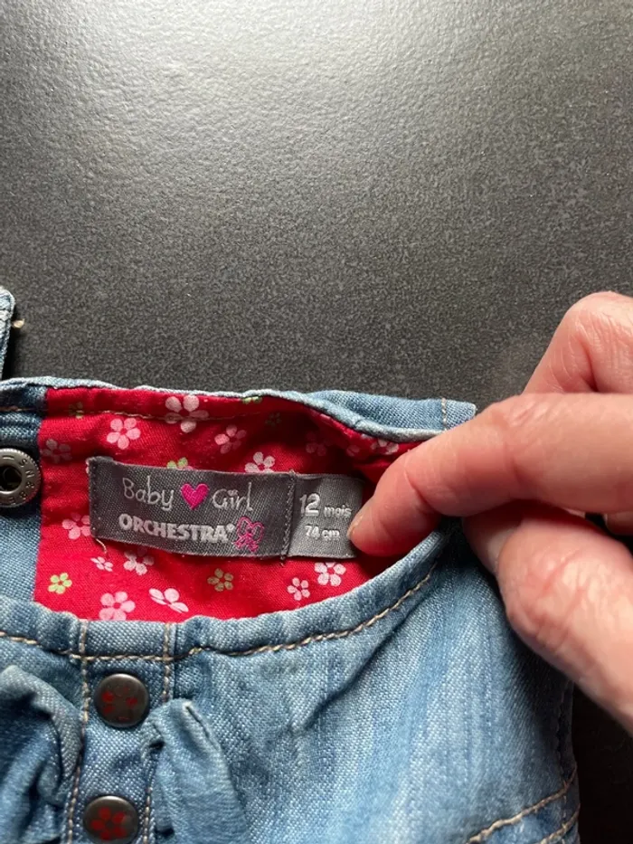 Robe jeans 12 mois - photo numéro 4