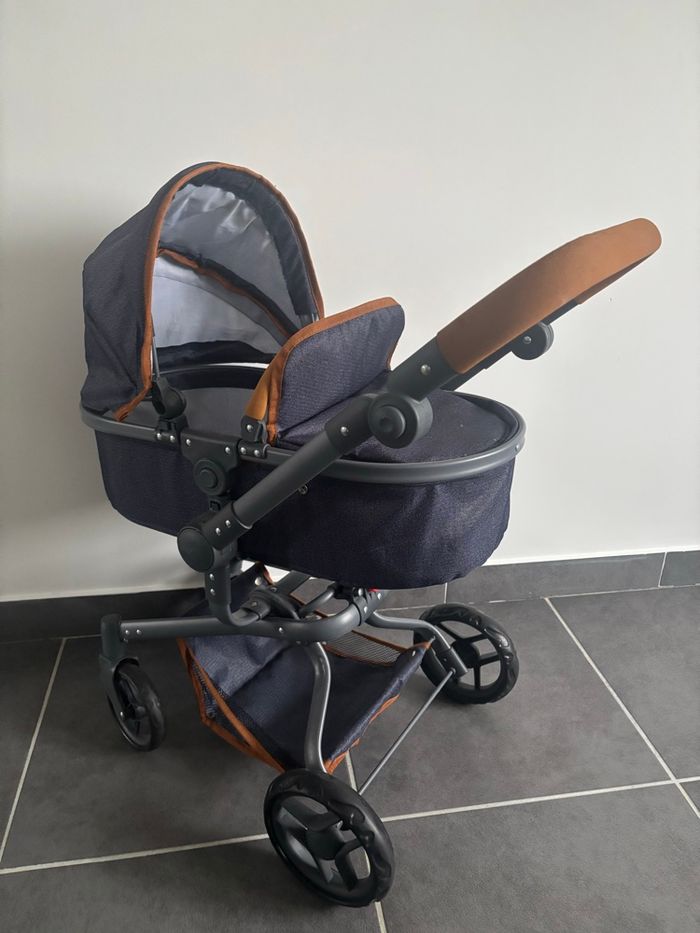 Knorr Toys Poussette pour poupée Boonk Bleu foncé 59 x 42 x 80 cm