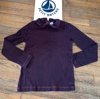 T-shirt à col petit bateau  8 ans