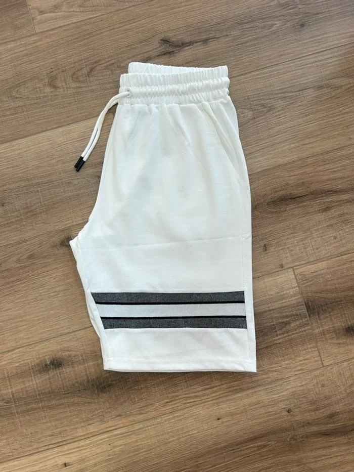 Short homme blanc taille M short sport homme