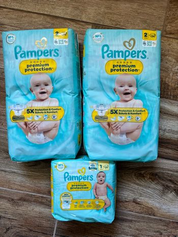Pampers  premium T1 et T2