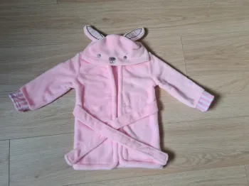 Peignoir rose lapin neuf