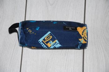 trousse école collège Quiksilver bleu