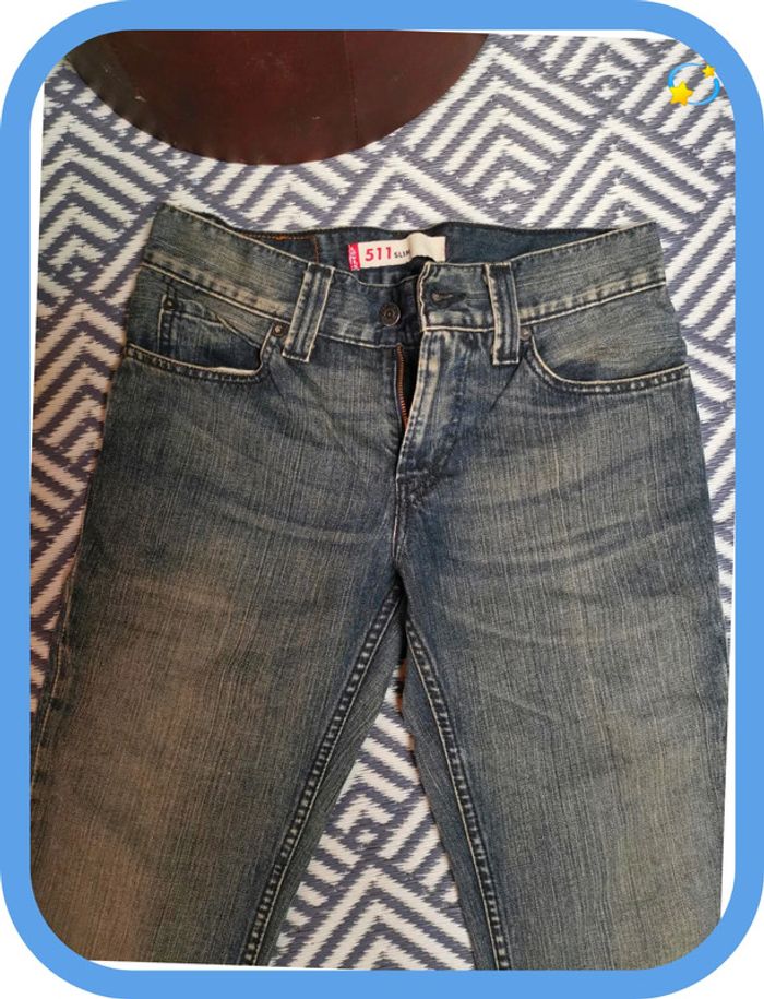 Jean levis Strauss 511 slim w30 L34 gris chiné - photo numéro 5