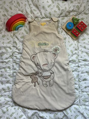 Gigoteuse hiver en velours beige kimbaloo taille 0/6 mois