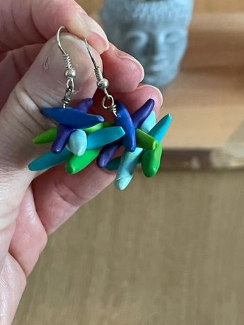 Boucles d’oreilles pâte fimo