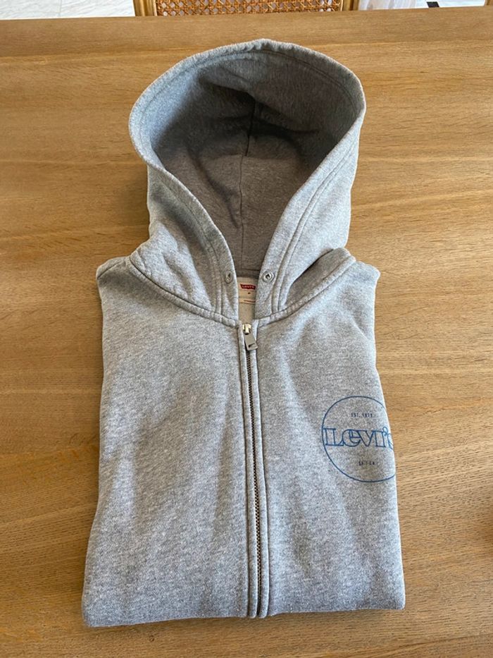 Sweat à capuche gris Levi’s homme taille M - photo numéro 17