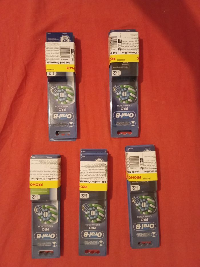 Lot 5 packs oral b brossettes - photo numéro 3