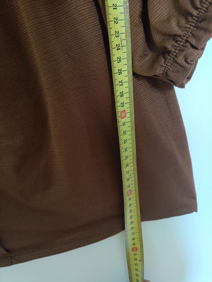 Top boutonné rouille – Jennyfer – Taille S vintage old school - photo numéro 6