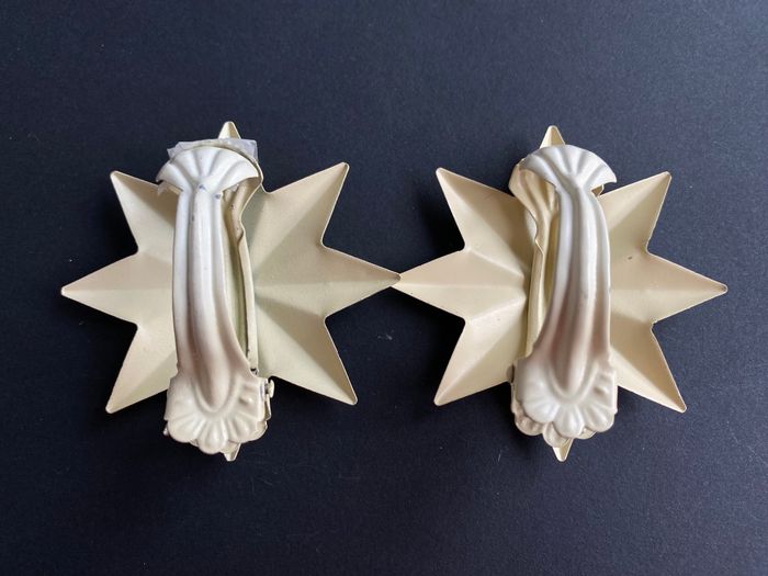 Pinces pour rideaux étoile beige - photo numéro 2
