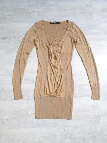 Robe pull jennyfer S marron clair beige