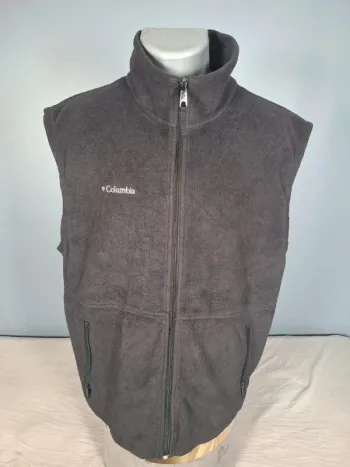 Gilet polaire Columbia Sportswear zippé – Homme L - logo brodé (590)