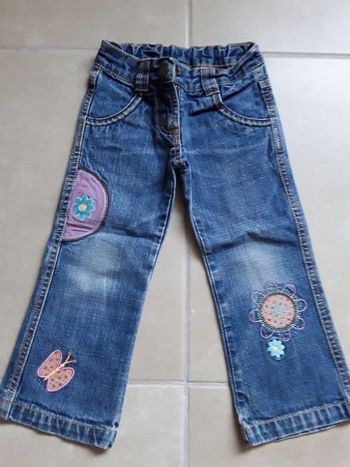 Jeans broderies fille 3 ans ORCHESTRA TBE