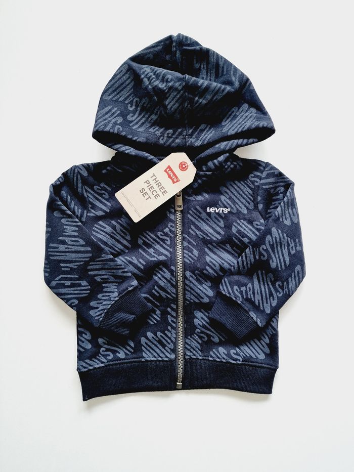 Levi's - Gilet / pull à capuche, manches longues, fermeture zippée - Neuf avec étiquette ! (12 mois)