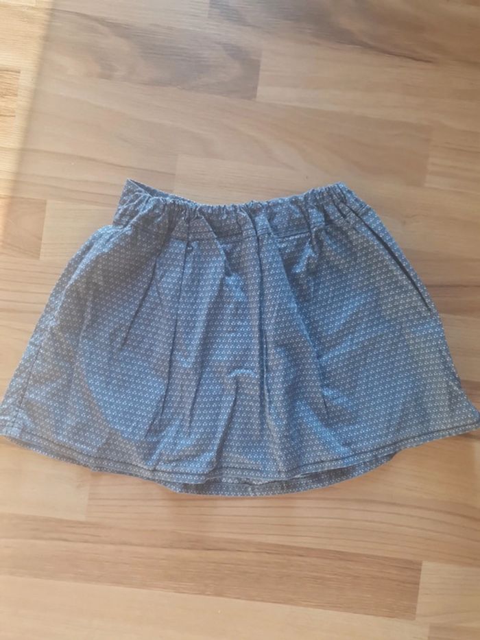 jupe bleue fait main 5 à 6 ans - photo numéro 3