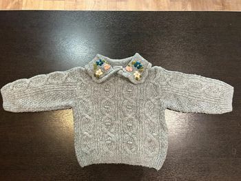 Pull Zara bébé en laine avec col Claudine