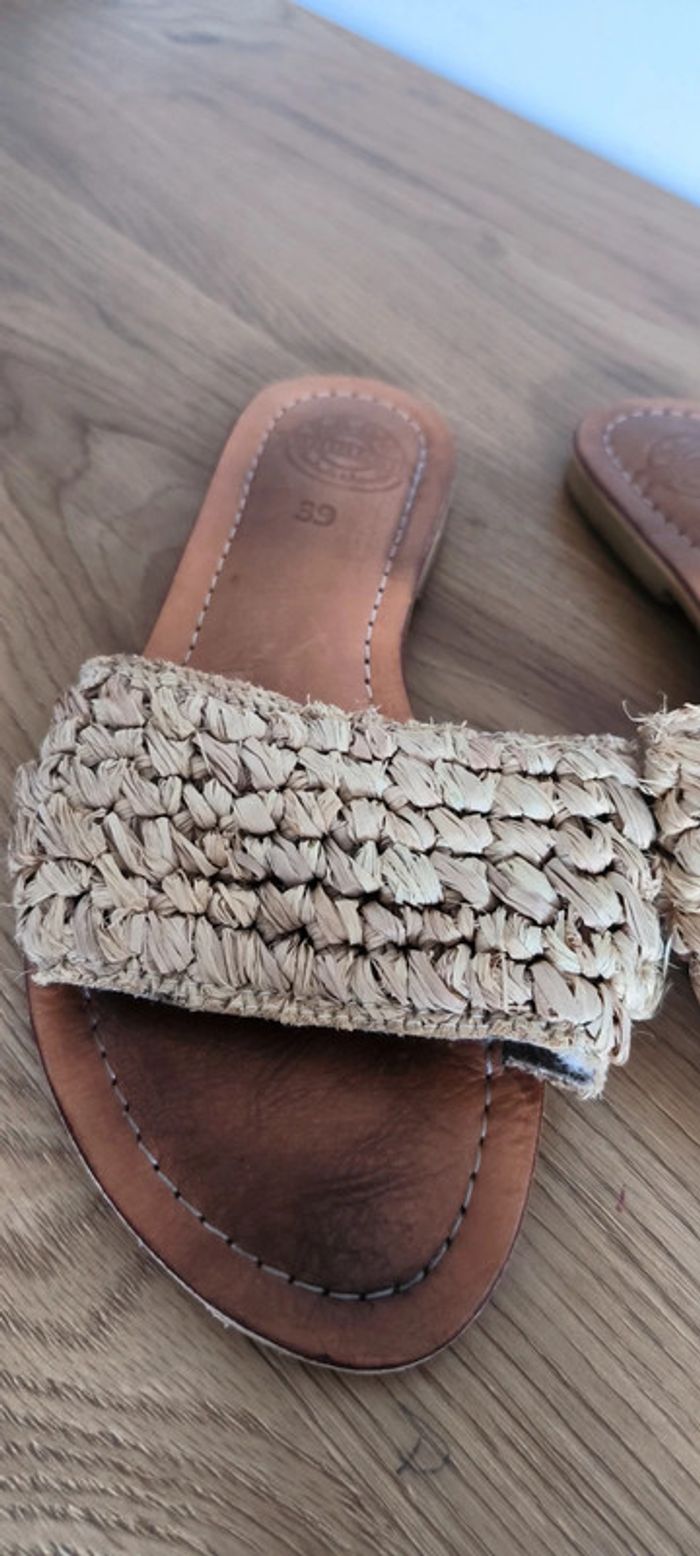 Sandales été très tendance cuire véritable - photo numéro 2