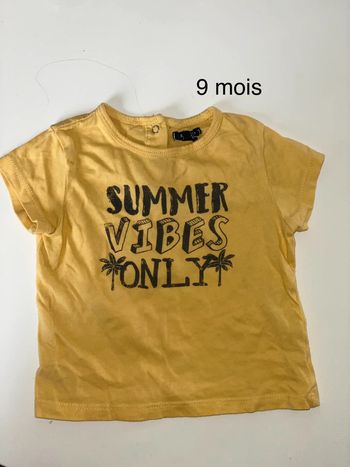 Tee shirt 9 mois