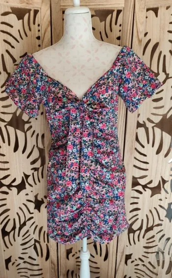 Robe imprimée fleurie Taille L BSB Jeans